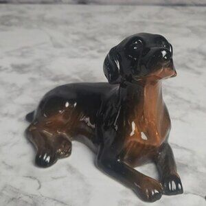Black Lab Dog Laying Down Decor